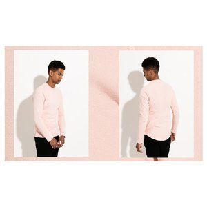 Light Pink Streetwear Crewneck Sweatshirt - New!